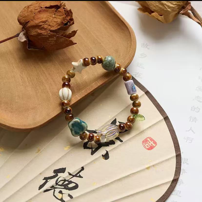 Ceramic hand string, handicraft, ancient style string