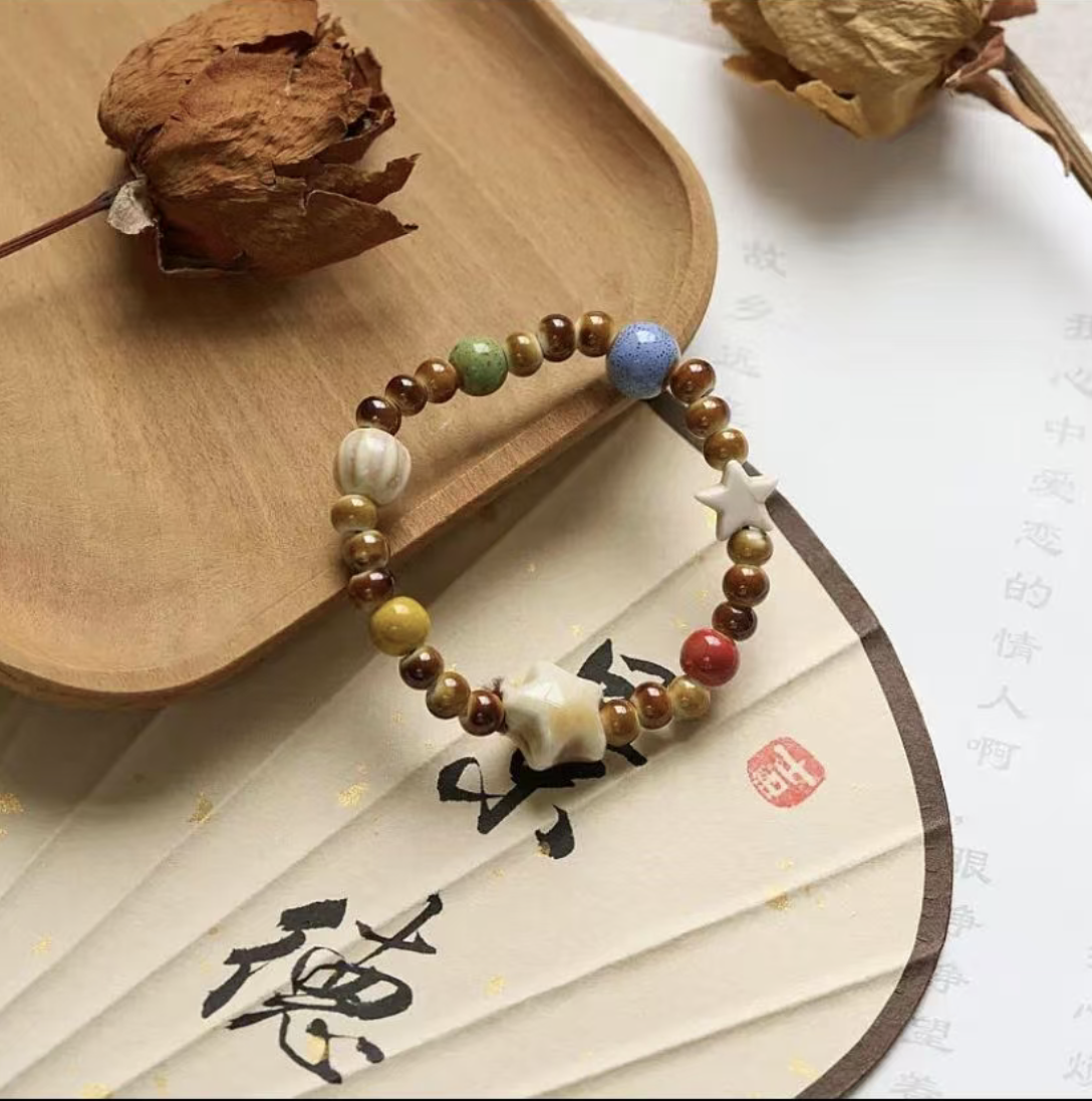 Ceramic hand string, handicraft, ancient style string