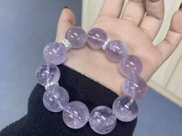 Lavender purple big grain hand string