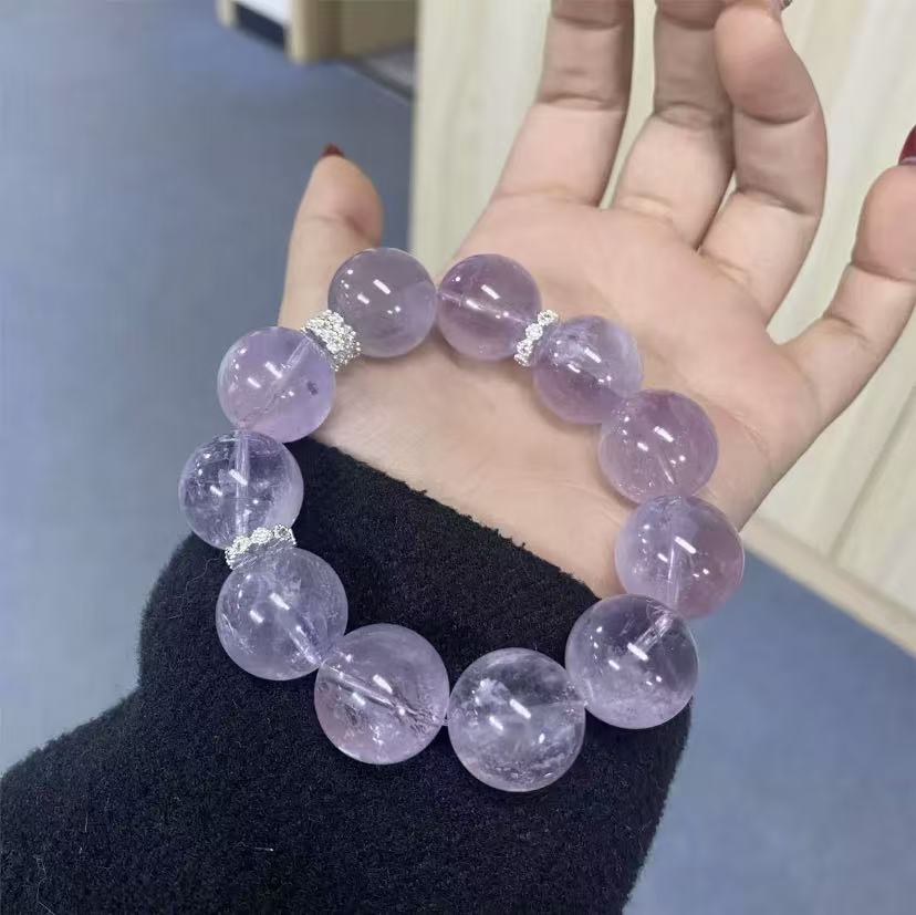 Lavender purple big grain hand string