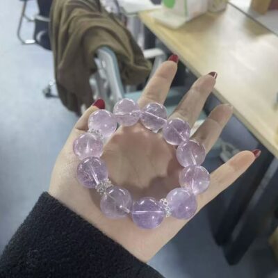 Lavender purple big grain hand string