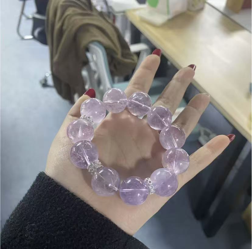Lavender purple big grain hand string