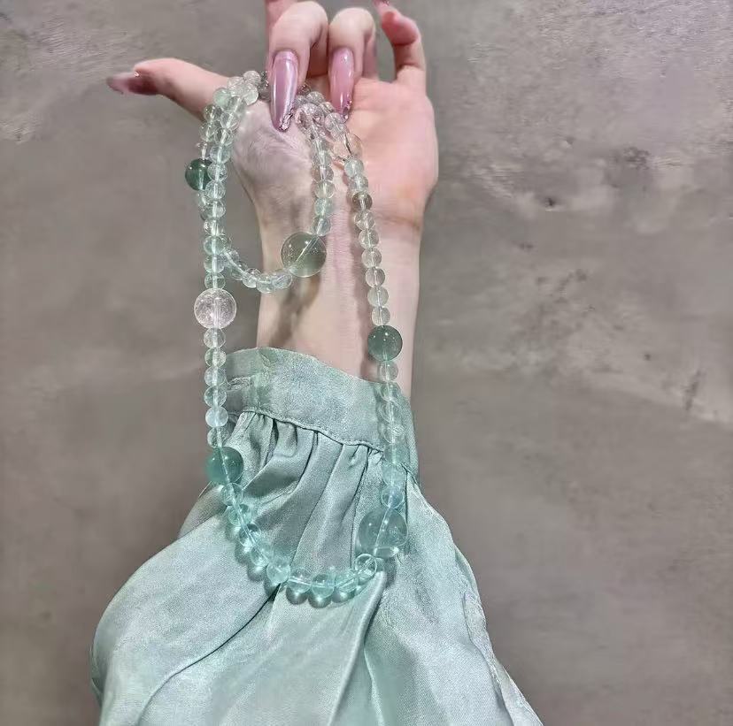 Peppermint green crystal bracelet