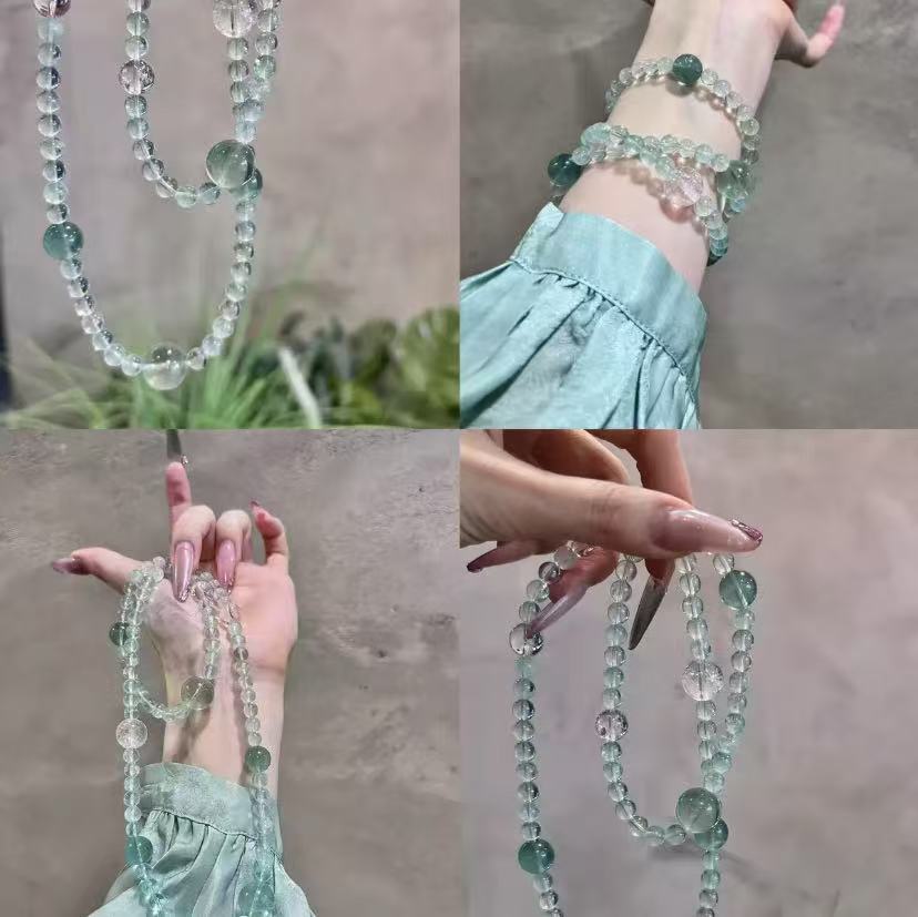 Peppermint green crystal bracelet