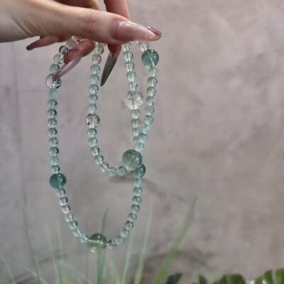 Peppermint green crystal bracelet