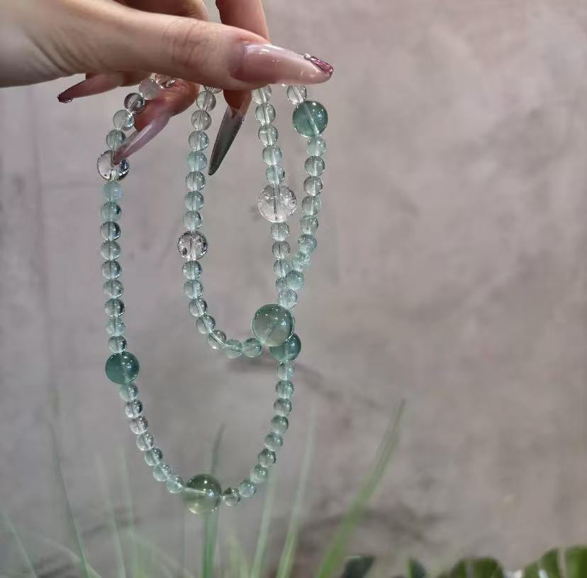 Peppermint green crystal bracelet