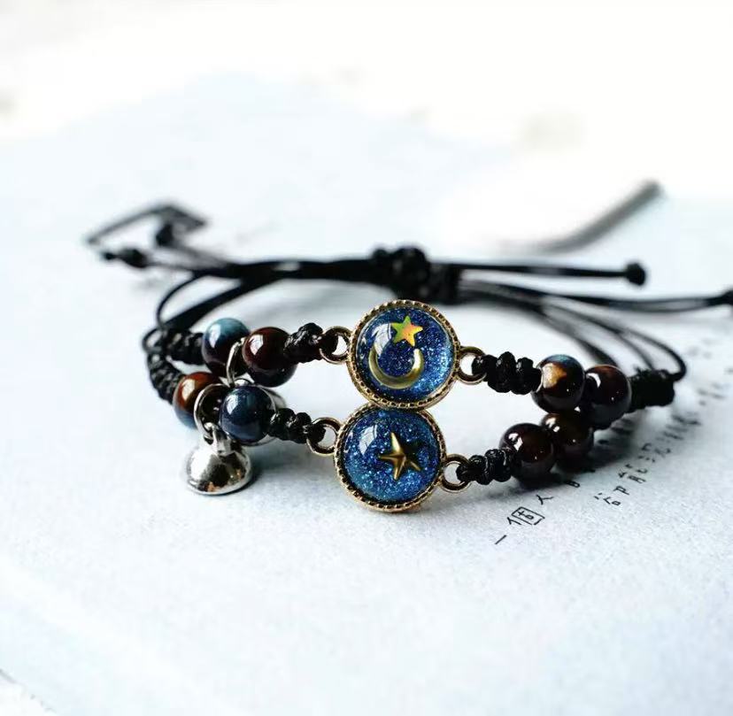 Star, moon, planet bracelet