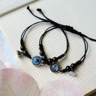 Star, moon, planet bracelet