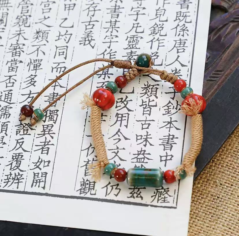 Weaving ceramic bracelet